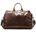 First Layer Cowhide Retro Large-capacity Travel Bag Pi-Mart