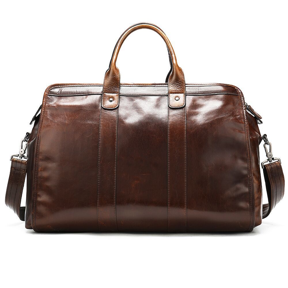First Layer Cowhide Retro Large-capacity Travel Bag Pi-Mart