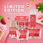 Glade Scented Candle Jar, Strawberry Sundae Funday Scent, Infused with Essential Oils, Spring Limited Edition Fragrance, Positive Vibes Collection, 2 Candles, 3.4 Oz, 96 g each