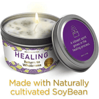 Magnificent 101 Healing 6oz Natural Soy Aromatherapy Wholeness Intention Candle with Sage, Palo Santo, and Lavender EasyOptionXY LLC
