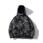 Loose Hooded Cotton Jacket Student Cotton Workwear Jacket