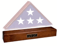 Wood Pedestal, Pedestal For a Flag case The Military Gift Store