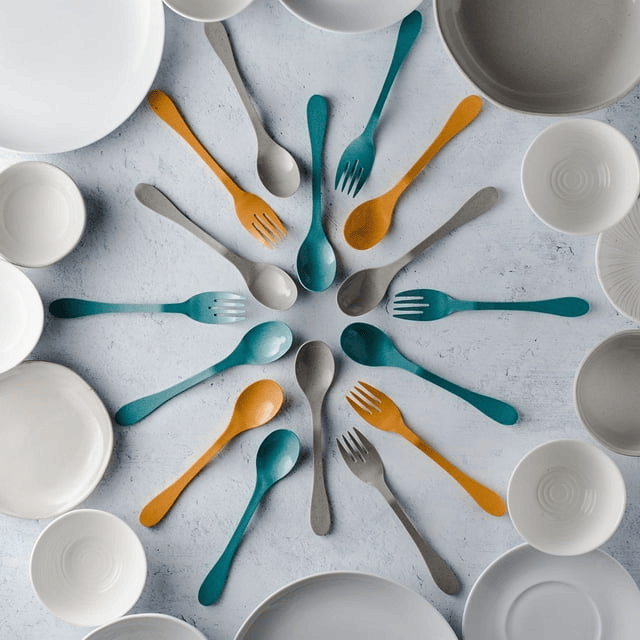 Knork Eco Togo Ware Reusable Bamboo Astrik Eco Plant-Based Utensil Lunch Pack EasyOptionXY LLC