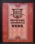 XL 15"X12" - Ticket Shadow Box - Memento Frame - Large Slot on Top of Frame The Military Gift Store