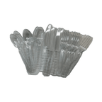 Heavy Duty Clear Cutlery Disposable Plastic Combo Set Forks, Spoons, Knives 153 Count 3 Pack Perfect for Party EasyOptionXY LLC