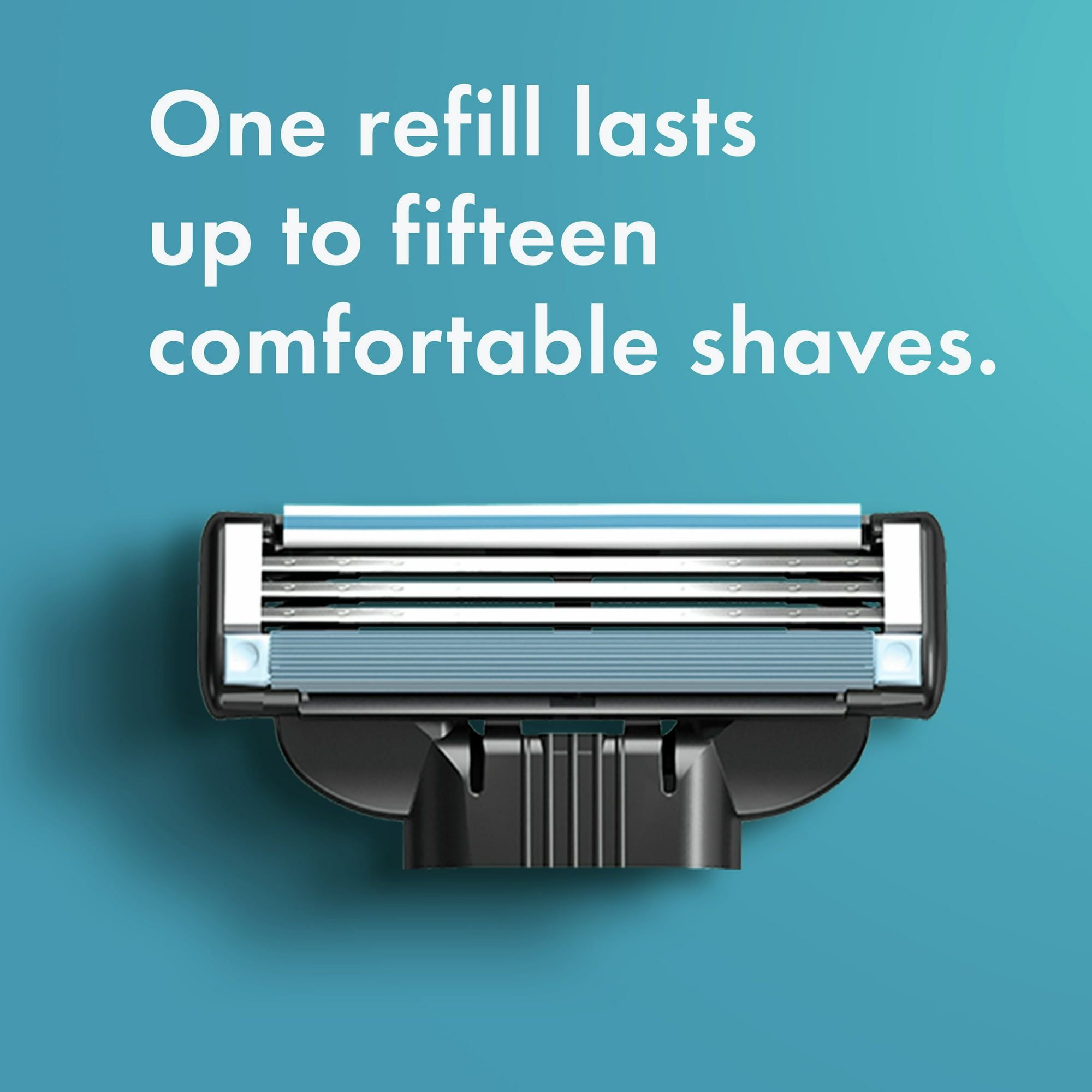 Gillette Mach3 3D Men's Razor Handle and 2 Blade Refills