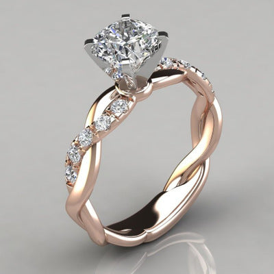 Princess Square Diamond Ring Pi-Mart