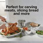 Hamilton Beach Electric Knife Set with Fork and Case, Ergonomic Design, Stainless Steel Reciprocating Blades, White, 74251 EasyOptionXY LLC