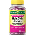 Spring Valley Hair; Skin & Nails Dietary Supplement Gel Capsules; 5; 000 Mcg; 120 Count