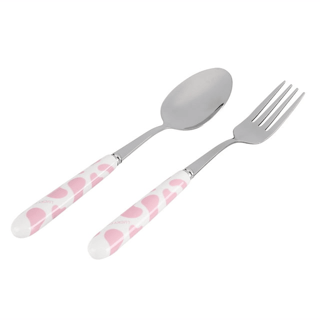 FAGINEY 2 PCS Stainless Steel Knife Fork Spoon Kitchen Flatware Tableware with Box Children Set, Stainless Steel Tableware, Kitchen Flatware Tableware EasyOptionXY LLC