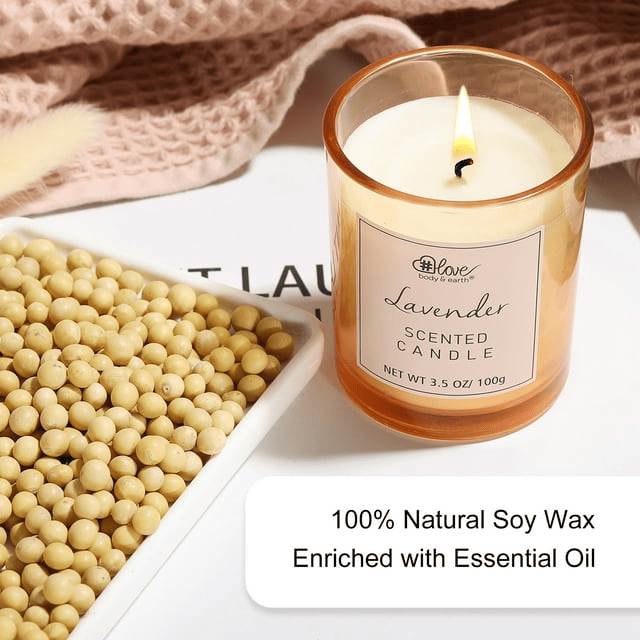 Be Love Home Scented Candles Christmas Gift Set, Natural Soy Wax for Women Meditation, Bath, Yoga EasyOptionXY LLC