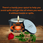 KAMA SUTRA Ignite Massage Candle with Coconut Oil and Soy Based Wax-Free Formula ¨C Tropical Mango Scented, 6 oz/170 g