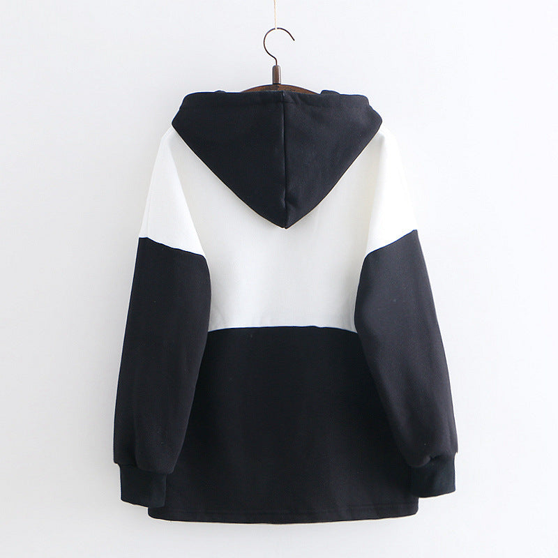 Women's loose student hoodie Pi-Mart