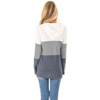 Collared drawstring hooded pocket hoodie Pi-Mart