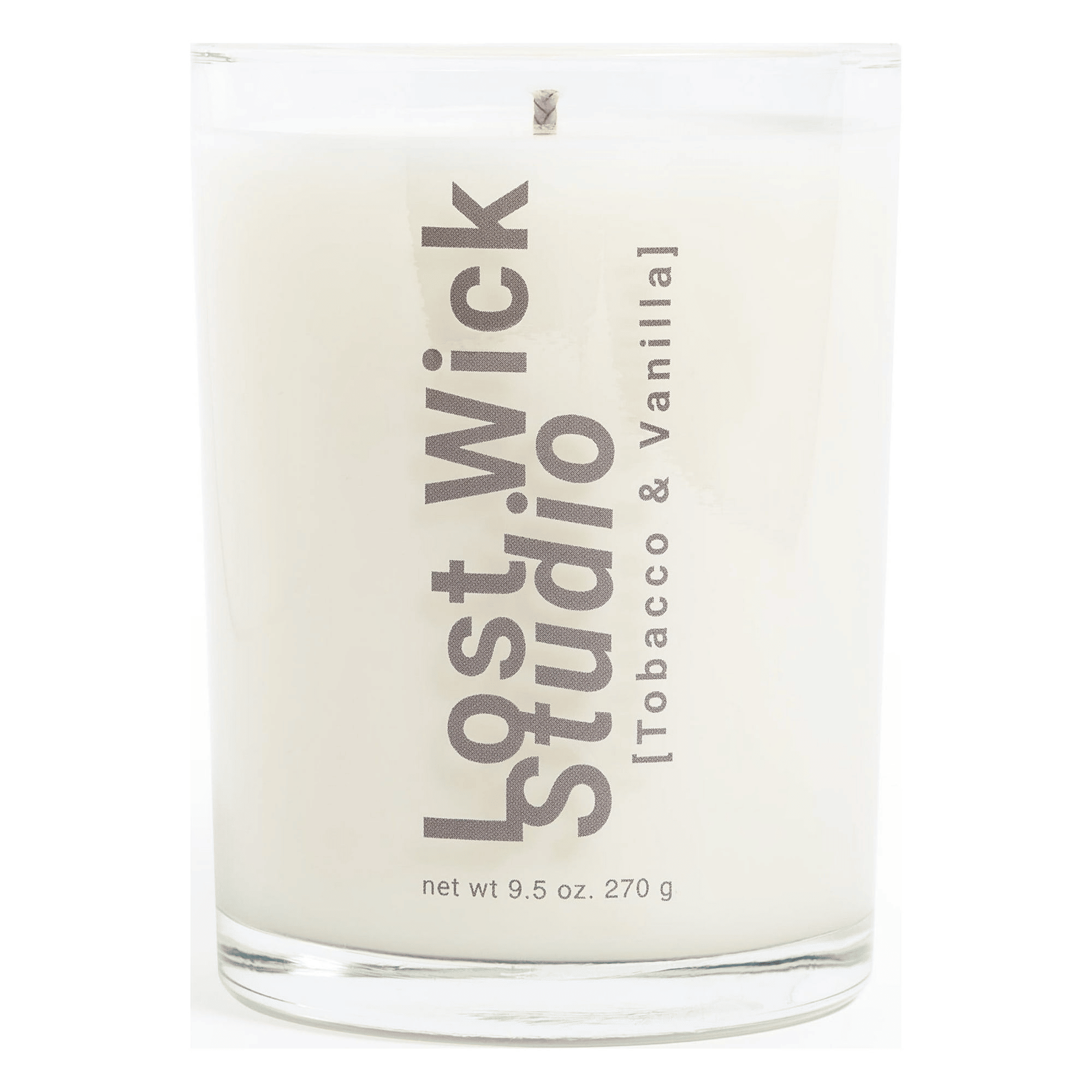 Lost Wick Studio - Tobacco & Vanilla, Premium Scented Candle with Organic Coconut Wax, 9.5Oz