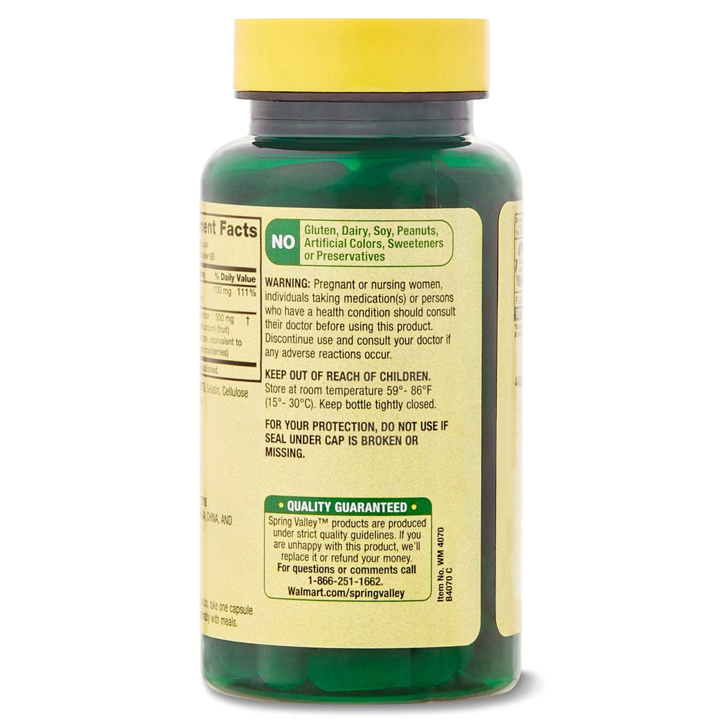 Spring Valley Ultra Triple Strength Cranberry Dietary Supplement; 15; 000 mg; 60 Count