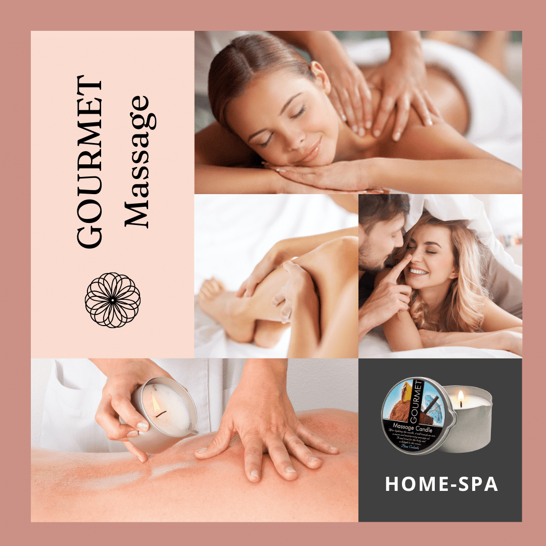 Pi?a Colada Massage Candle for Couples, Massage Oil Natural & Vegan (6.76oz)
