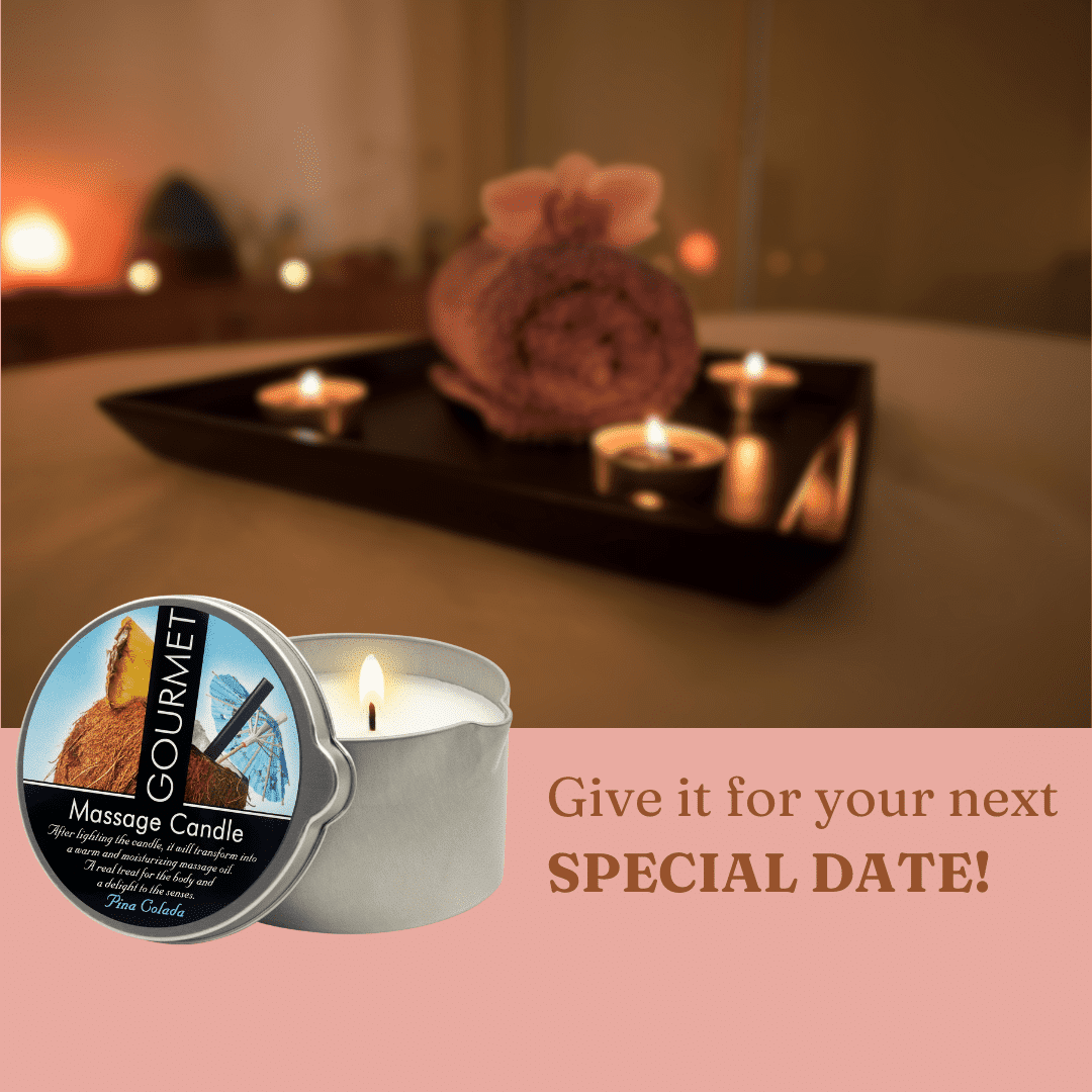 Pi?a Colada Massage Candle for Couples, Massage Oil Natural & Vegan (6.76oz)