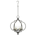 DecMode 6 Holder Black Metal Hanging Candelabra EasyOptionXY LLC