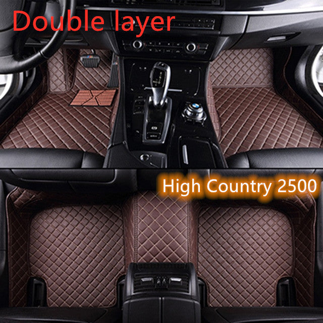 Fully Surrounded Car Leather Floor Mat Pad All Weather Protection Pi-Mart