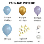 116pcs Blue Purple Balloon Garland Arch Kit Balloons Birthday Party Decorations High Quality Balloon For Birthday Wedding Aniversary Party For Girl Birthday s