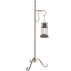 DecMode 16"W, 54"H Metal Rustic Lantern, Rust, 1-Piece EasyOptionXY LLC