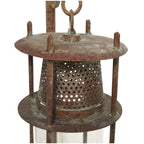 DecMode 16"W, 54"H Metal Rustic Lantern, Rust, 1-Piece EasyOptionXY LLC