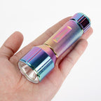 Ozark Trail LED 300 Lumens Handheld Aluminum Flashlights, with 6 AAA Batteries, 2 Pack, Silver and Iridescent EasyOptionXY LLC