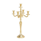 DecMode 5 Holder Gold Aluminum Candelabra EasyOptionXY LLC