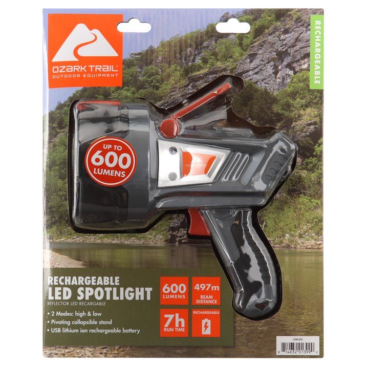Ozark Trail 600 Lumen Rechargeable LED Spotlight EasyOptionXY LLC