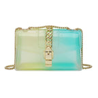 Mini summer transparent jelly bag, candy color silicone color bag, versatile chain small crossbody bag - SJB-DIAMOND ELITES