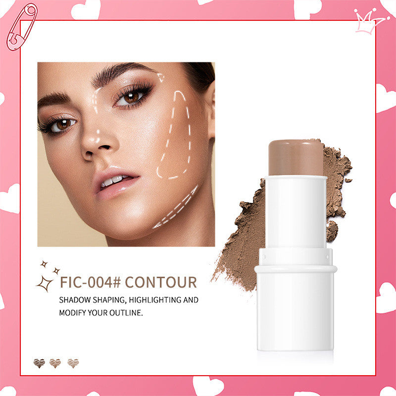 Highlighter Pen Face Concealer Contouring Bronzer Brighten 3D Contour Makeup And 3 In 1 Blush Eyeshadow Lipstick Stick Pi-Mart
