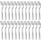 Bestdin 24 Pieces Forks Set, 8.2" Stainless Steel Dinner Forks Silverware, Pattern Design Mirror Polished Table Forks, Dishwasher Safe, Flatware Forks Use for Home, Kitchen or Restaurant EasyOptionXY LLC
