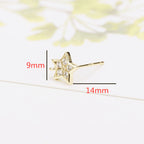 Gold Star Hoop Earrings for Women earringEarrings for WomenGold Star EarringsGold Star Earrings for WomenStar Earrings for Women SHOMICOBOUTIQUE