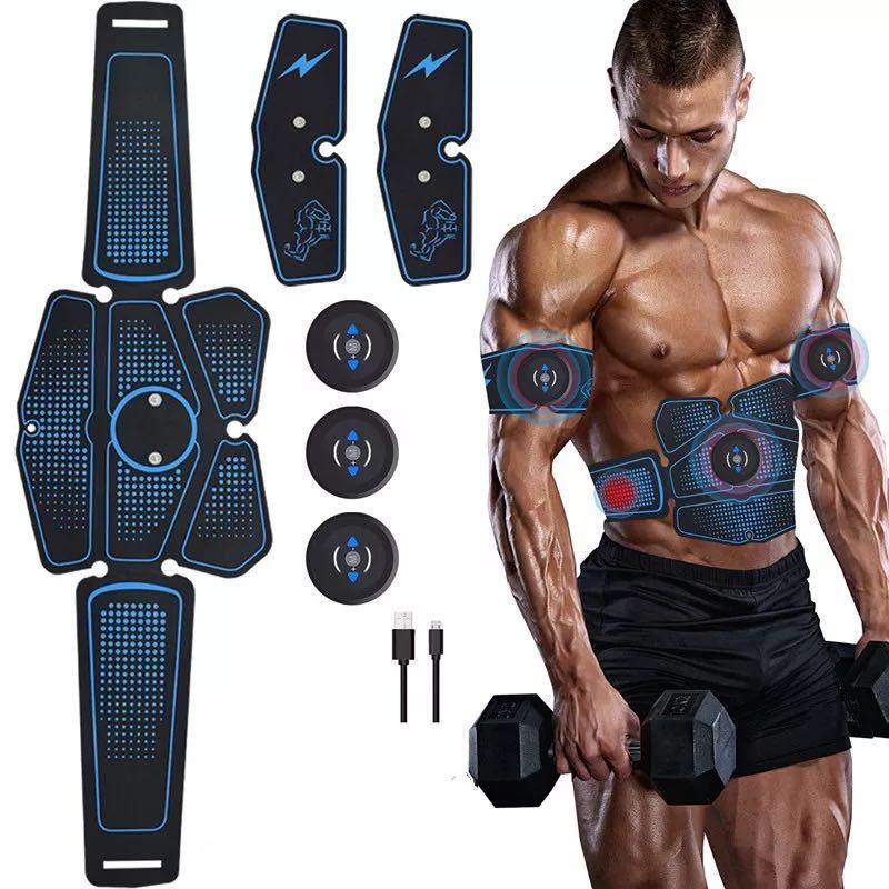 Abdominal muscle training with EMS fitness equipment Pi-Mart