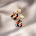 Simple long earrings Pi-Mart