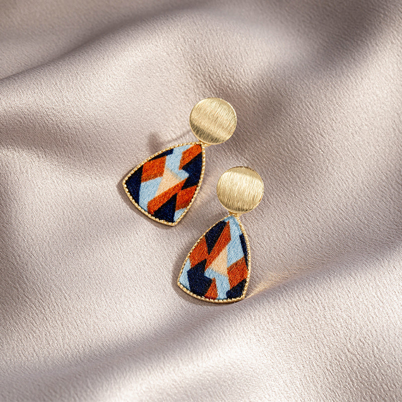 Simple long earrings Pi-Mart