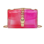 Mini summer transparent jelly bag, candy color silicone color bag, versatile chain small crossbody bag - SJB-DIAMOND ELITES