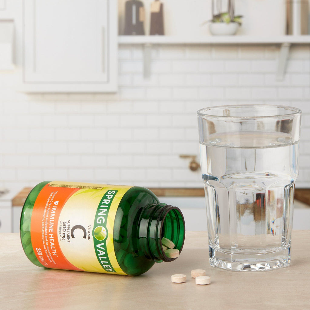 Spring Valley Vitamin C Supplement with Rose Hips; 500 mg; 250 Count EasyOptionXY LLC