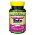 Spring Valley Extra Strength Biotin Plus Keratin Dietary Supplement; 10; 000 mcg; 60 Count