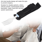 CHICIRIS Flexible Elderly Disability Utensil Eating Spoon Fork Non-Slip Grip Arthritis EasyOptionXY LLC