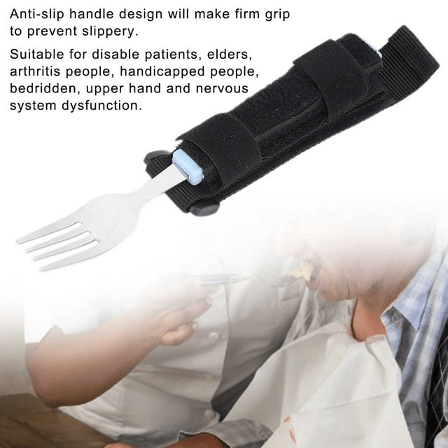 CHICIRIS Flexible Elderly Disability Utensil Eating Spoon Fork Non-Slip Grip Arthritis EasyOptionXY LLC