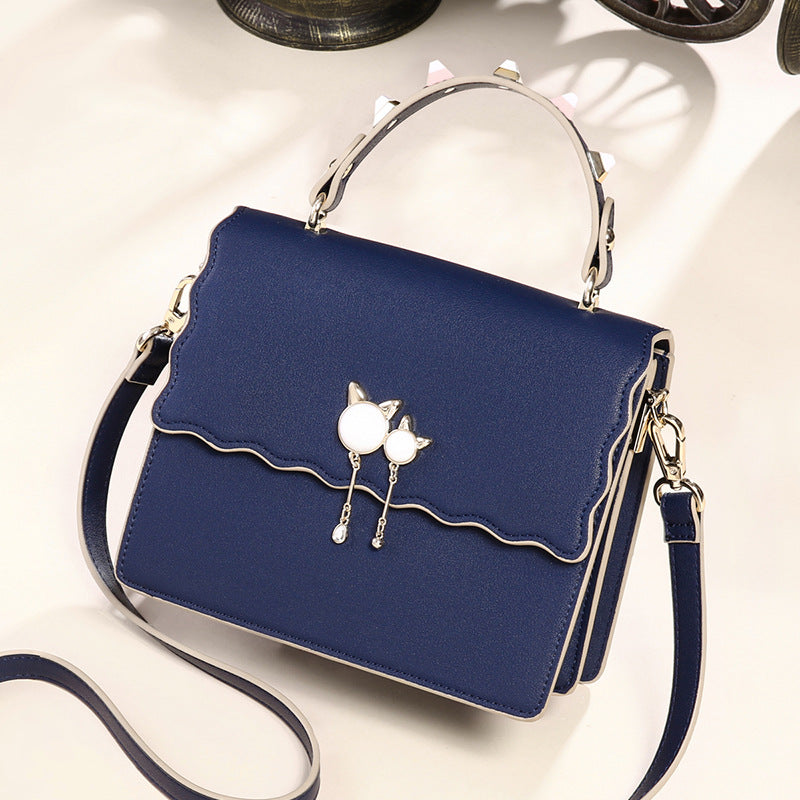 Genuine leather handbags portable fashion simple shoulder bag trendy all-match crossbody bag tote bag - SJB-DIAMOND ELITES