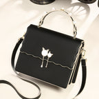 Genuine leather handbags portable fashion simple shoulder bag trendy all-match crossbody bag tote bag - SJB-DIAMOND ELITES