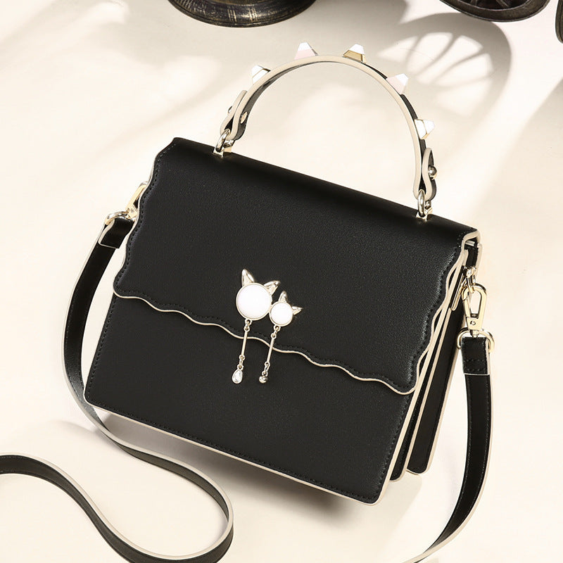 Genuine leather handbags portable fashion simple shoulder bag trendy all-match crossbody bag tote bag - SJB-DIAMOND ELITES