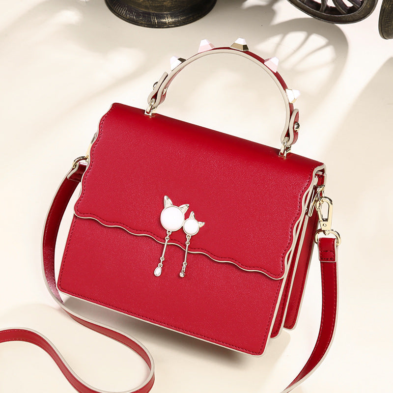Genuine leather handbags portable fashion simple shoulder bag trendy all-match crossbody bag tote bag - SJB-DIAMOND ELITES