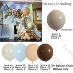117Pcs Blue Rose Gold Birthday Arch Garland Kit Double Layer Balloons Set For Wedding Charming Baby Shower Decoration Girl Birthday Ballons Stevvex