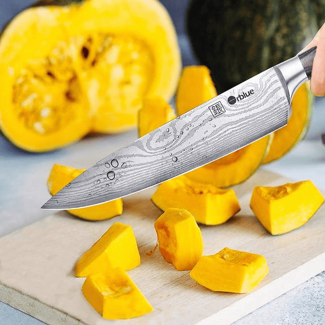 Orblue Chef Knife, 8-Inch High Carbon German Stainless Steel Chef's and Kitchen Knife EasyOptionXY LLC