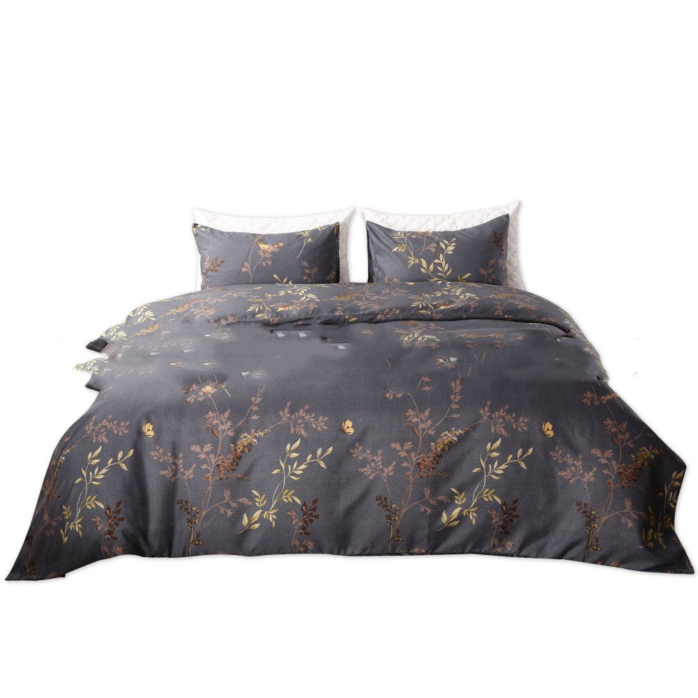 Bedding Set Luxury Duvet Cover Double Three-piece Set Bed Quilt Pi-Mart