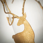 8"H Sullivans Gold Deer Pillar Candle Holder EasyOptionXY LLC